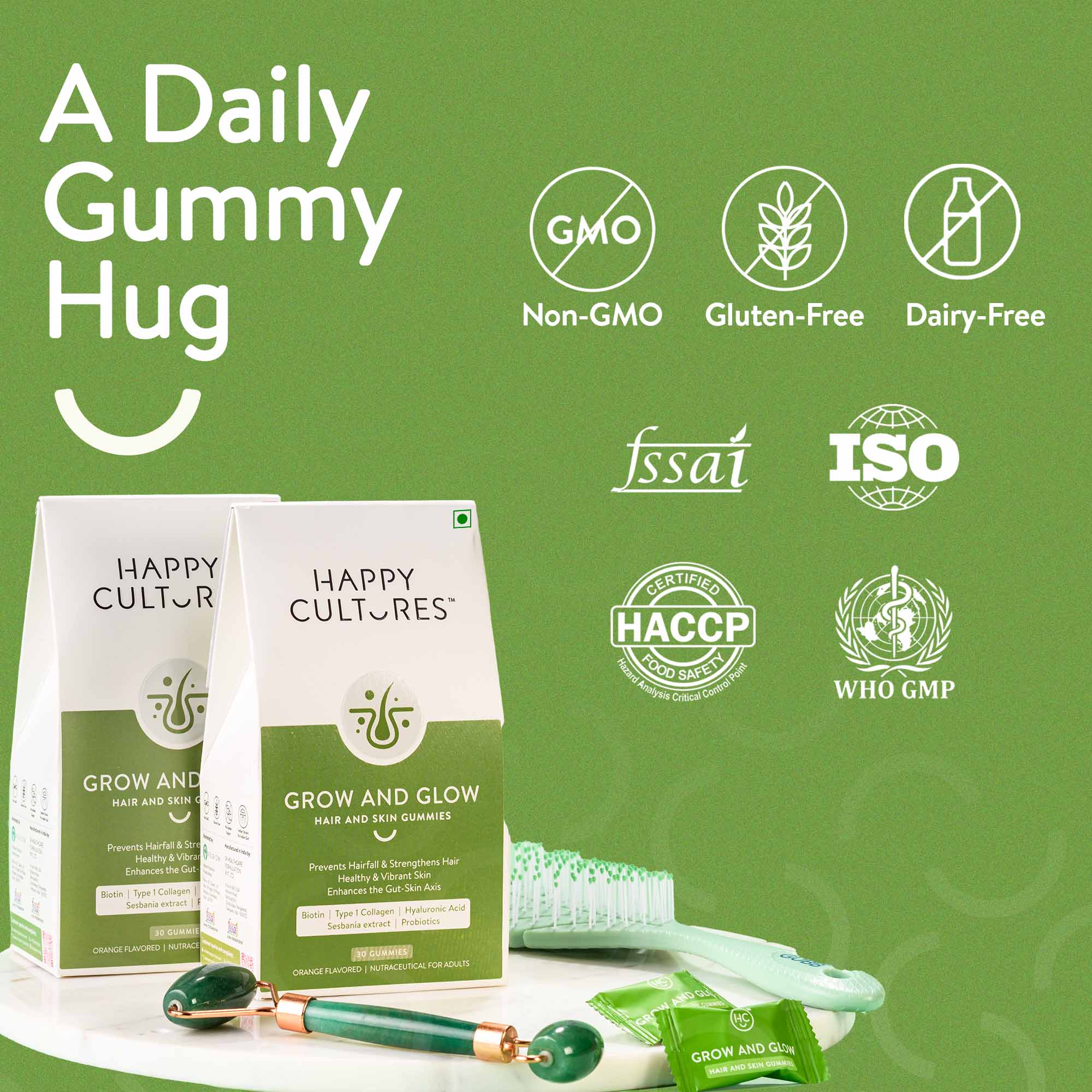 Grow and Glow Gummies for Healthy Hair & Skin