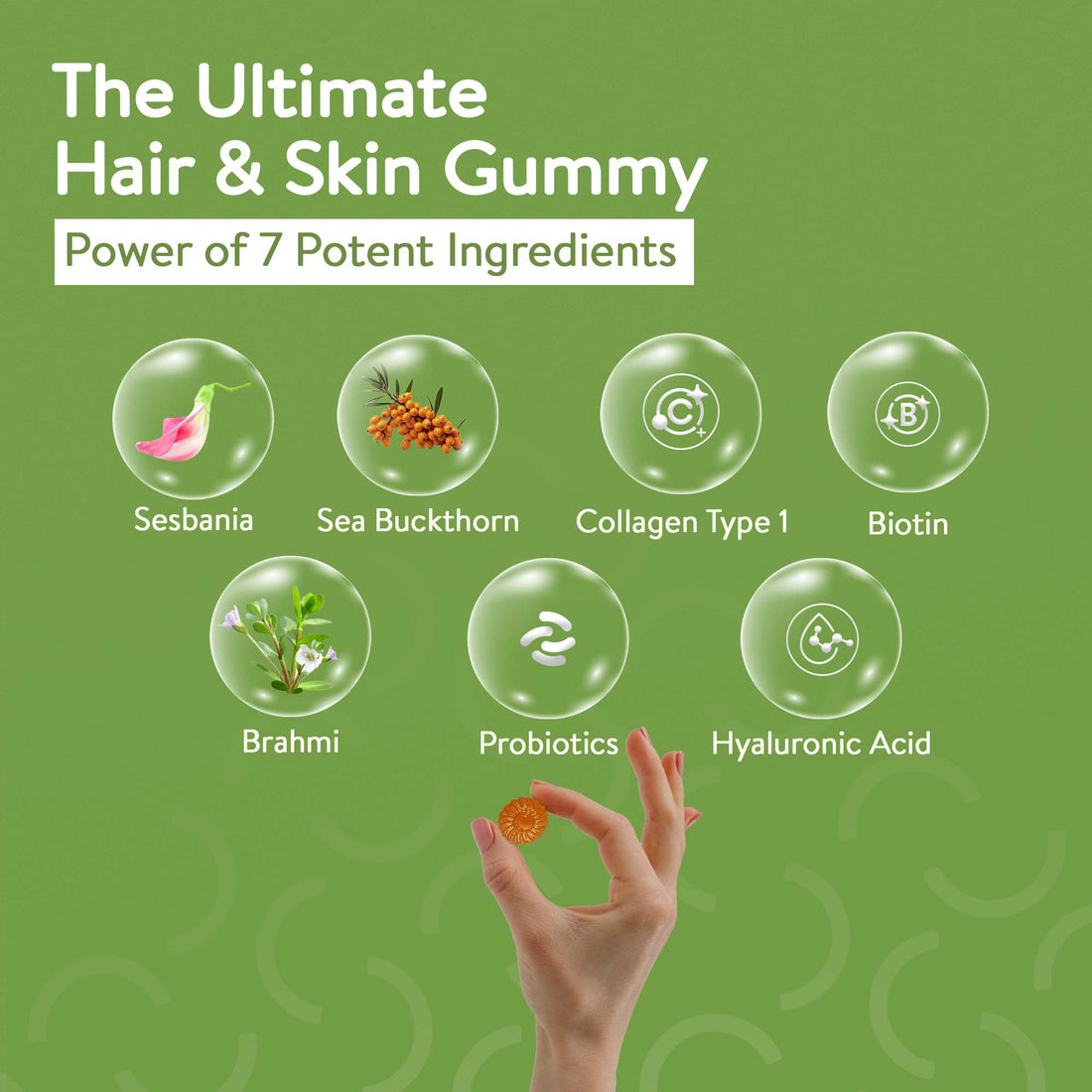 Grow and Glow Gummies for Healthy Hair & Skin