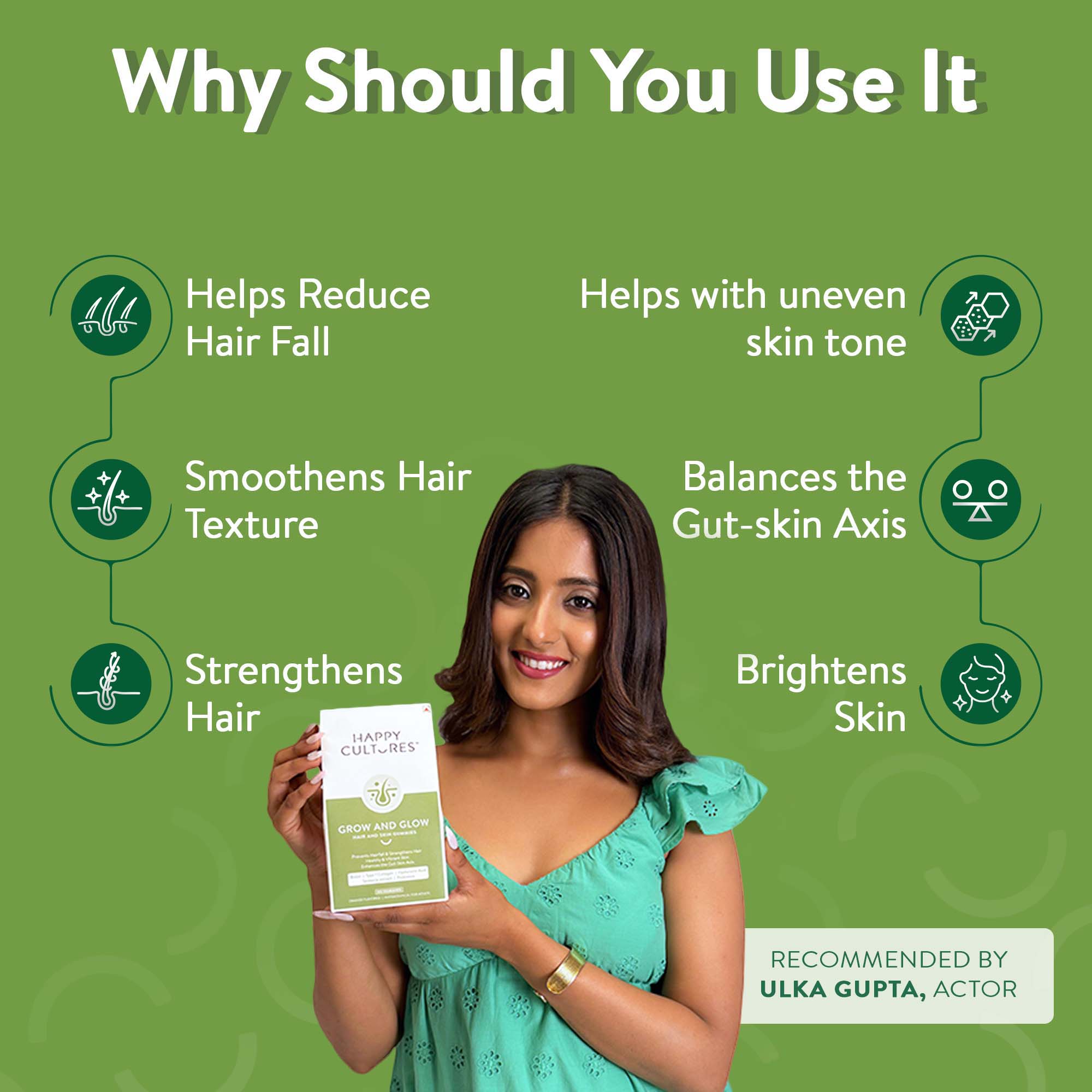Grow and Glow Gummies for Healthy Hair & Skin