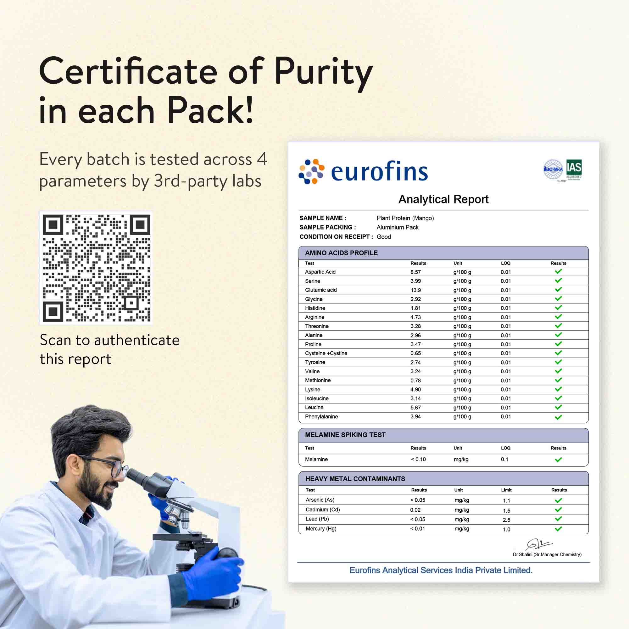 The Tastiest Plant Protein Everrr | Ratnagiri Alphonso Mango | 24g Protein Per Scoop 505g - Mango