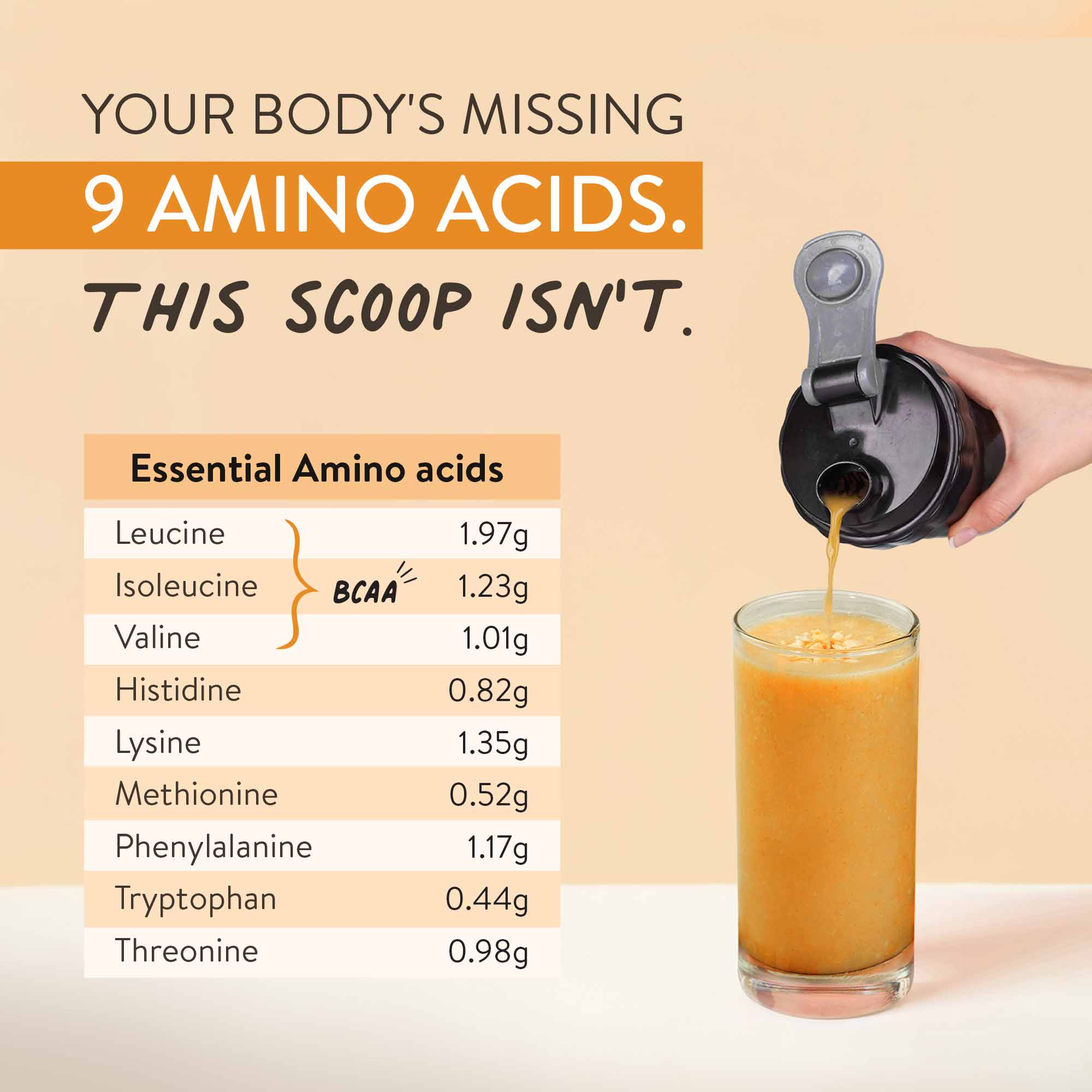 The Tastiest Plant Protein Everrr | Ratnagiri Alphonso Mango | 24g Protein Per Scoop 505g - Mango