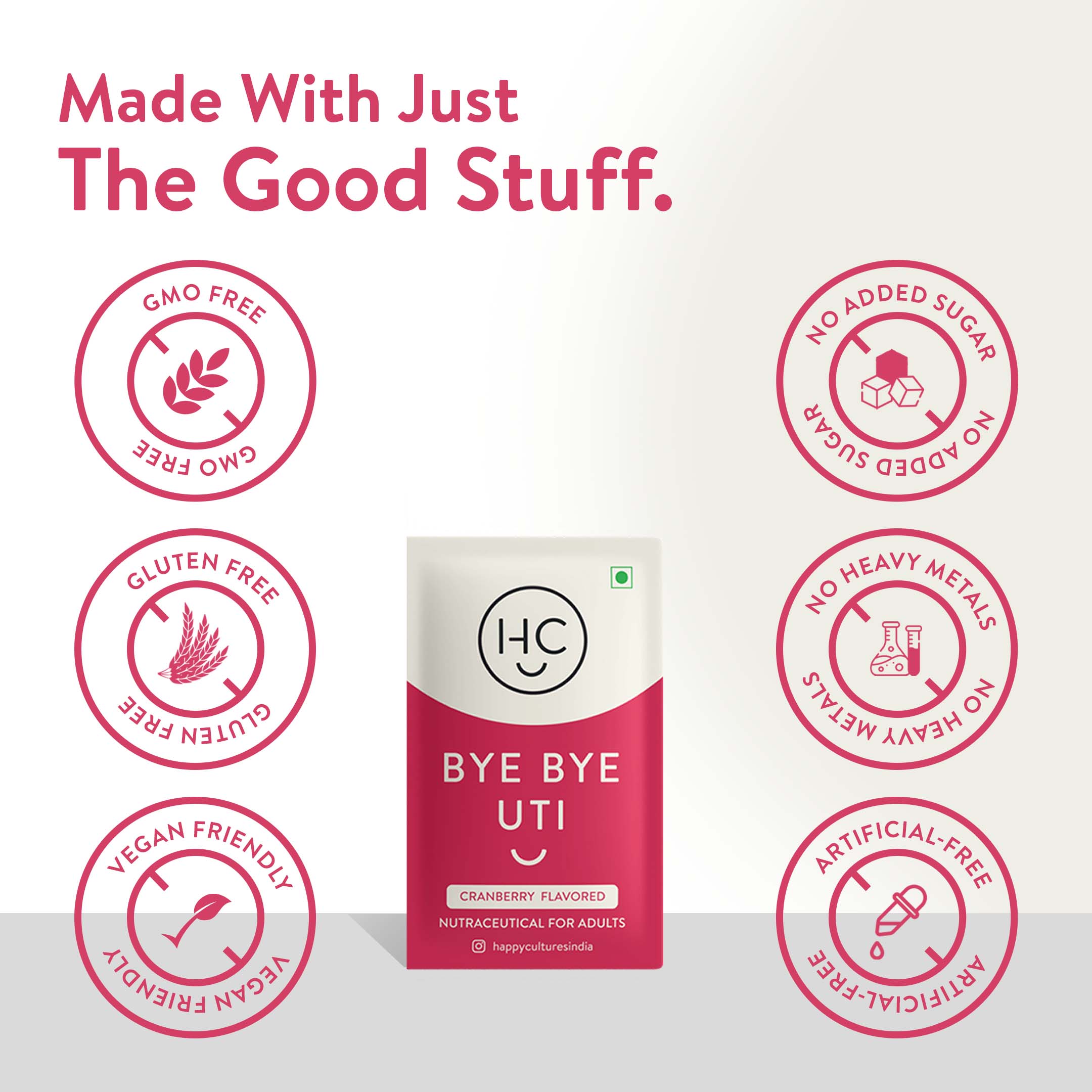 Bye Bye UTI Super Gut Instamelt Prevents Urinary Tract Infections Naturally with Power of Probiotics + Cranberry + D-Mannose