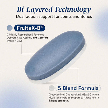 Happy Cultures Glucosamine Tablet for Joint Care With Vit D3 &amp; K2 ||  60 Tablets