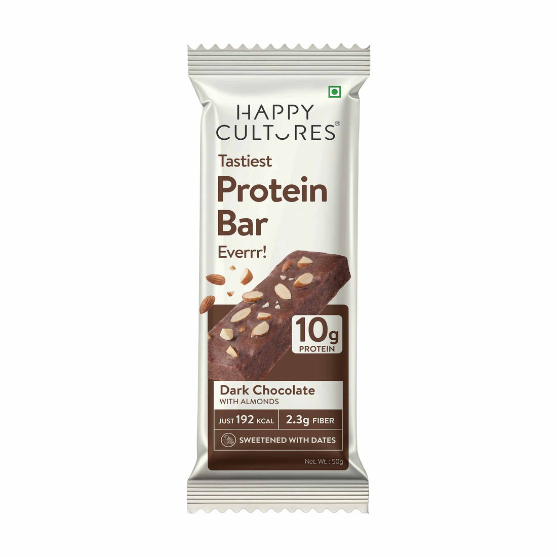Happy Cultures 10g Tastiest Protein Bar - Dark Chocolate