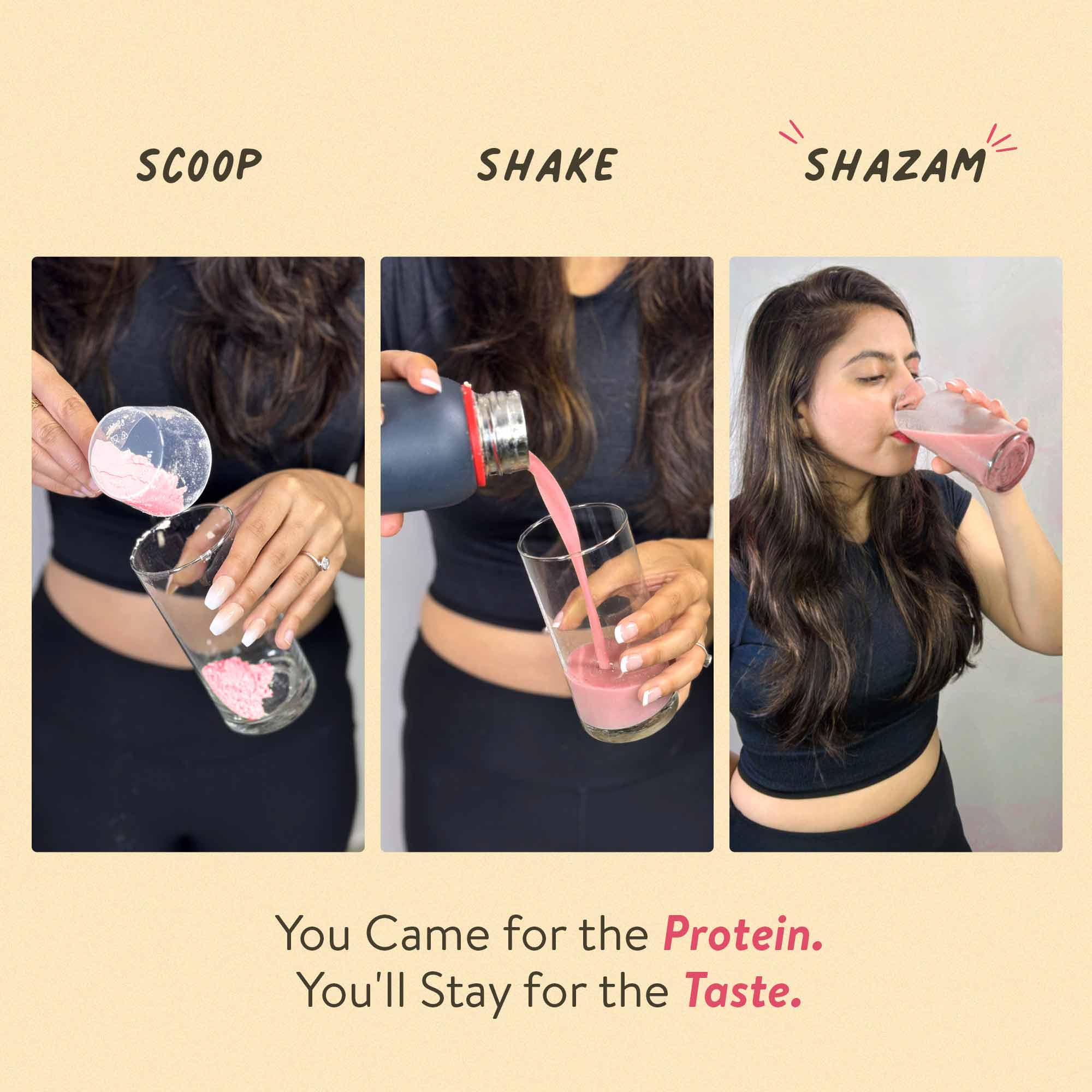 The Tastiest Plant Protein Everrr | Mahabaleshwar Strawberry | 24g Protein Per Scoop 505g - Strawberry