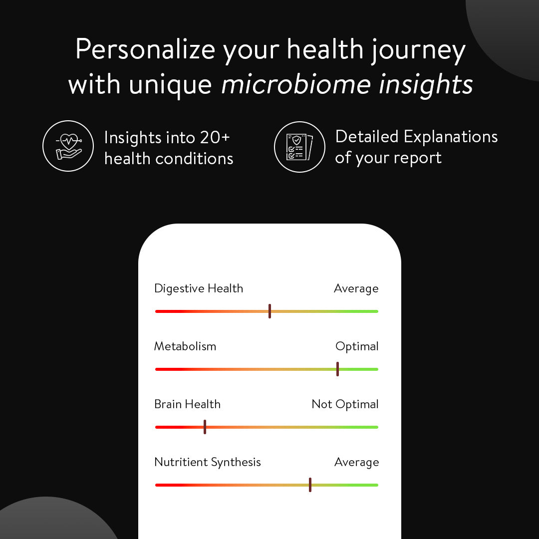 Gut De-code.ai | 20+ Health Traits | Shotgun Metagenomics Sequencing | Advance AI Powered Gut Microbiome Test